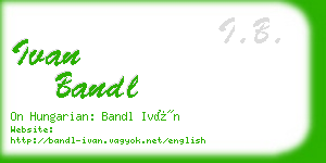 ivan bandl business card